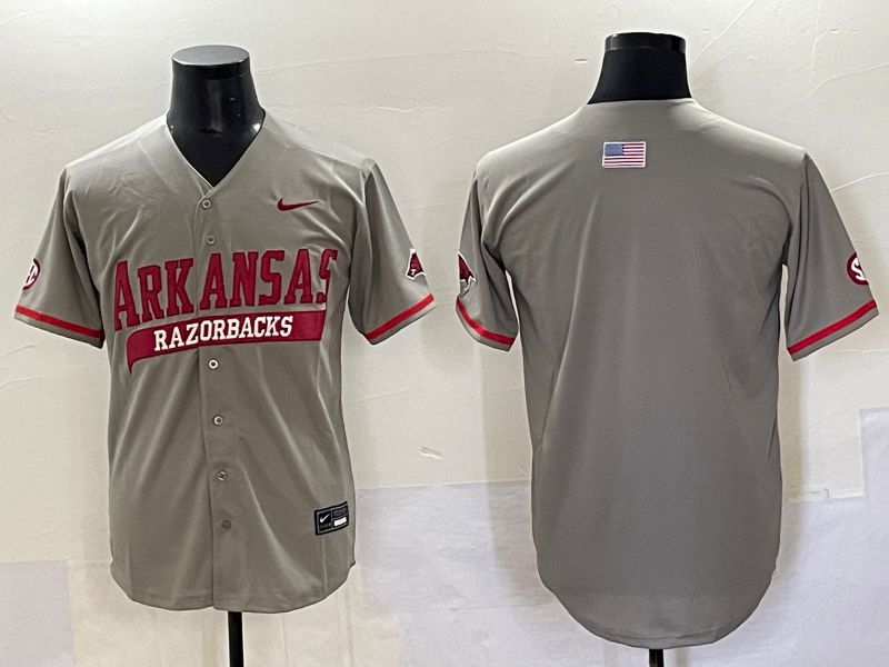 Men 2025 Alabama Crimson Tide Blank Grey Nike Joint Name Nike NCAA Jersey style 1
